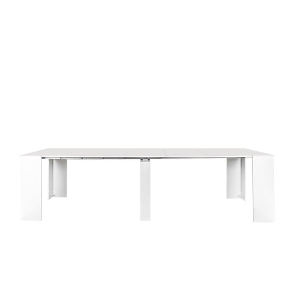 English Elm Multifunctional Extendable Console Dining Table Slim Entryway to Full Surface Converter W331S00223