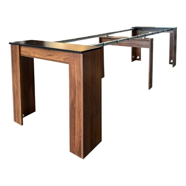 English Elm Multifunctional Extending Console Dining Table Seats Guests in Any Living Space W331S00226