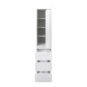 English Elm Kitchen Pantry Cabinet Tall Freestanding Storage with Drawers Shelves and Doors W331S00228