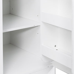 English Elm Kitchen Pantry Cabinet Tall Freestanding Storage with Drawers Shelves and Doors W331S00228