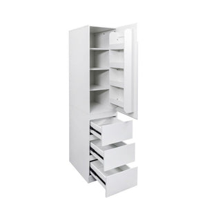 English Elm Kitchen Pantry Cabinet Tall Freestanding Storage with Drawers Shelves and Doors W331S00228