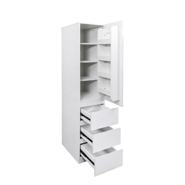 English Elm Kitchen Pantry Cabinet Tall Freestanding Storage with Drawers Shelves and Doors W331S00228