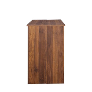 English Elm Dining Table Extendable Console Expands to 118 Inches for Elegant Entertaining Walnut W331S00239