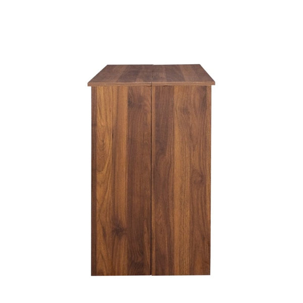 English Elm Dining Table Extendable Console Expands to 118 Inches for Elegant Entertaining Walnut W331S00239