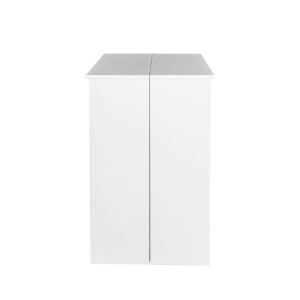 English Elm Dining Table Extendable Console Expands to 118 Inches for Elegant Entertaining White W331S00240