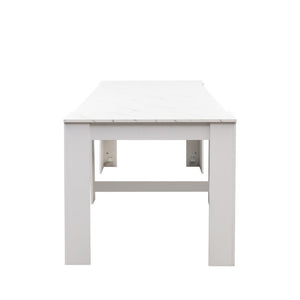 English Elm Multifunctional Extendable Console Dining Table Slim Entryway Desk with Leaf Storage W331S00241