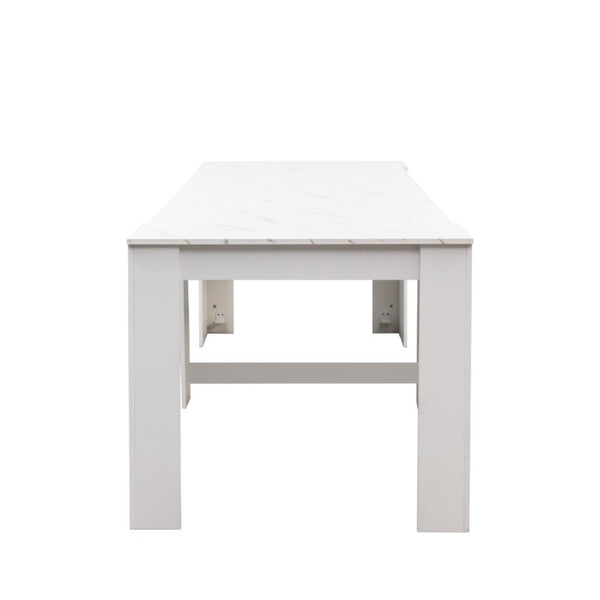 English Elm Multifunctional Extendable Console Dining Table Slim Entryway Desk with Leaf Storage W331S00241
