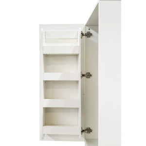 English Elm Kitchen Pantry Cabinet Tall Freestanding Organizer with Drawers and Door Shelves W331S00243