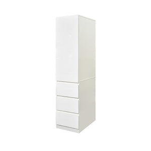 English Elm Kitchen Pantry Cabinet Tall Freestanding Organizer with Drawers and Door Shelves W331S00243