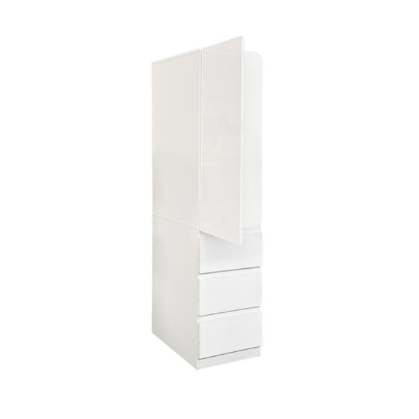 English Elm Kitchen Pantry Cabinet Tall Freestanding Organizer with Drawers and Door Shelves W331S00243