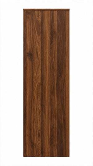 English Elm Modern Walnut Wine Cabinet Buffet with 12 Bottle Rack Drawers and Bar Storage W331S00254