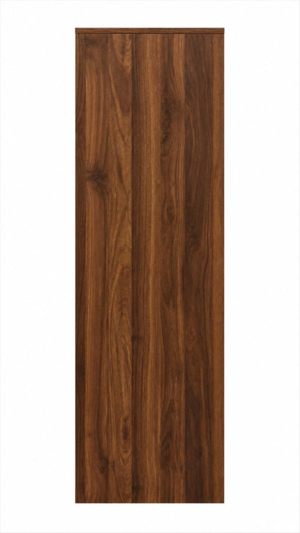 English Elm Modern Walnut Wine Cabinet Buffet with 12 Bottle Rack Drawers and Bar Storage W331S00254