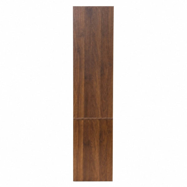 English Elm Bookcase with Closed Cabinet Doors and Open Shelving for Home Office or Living Room W331S00260