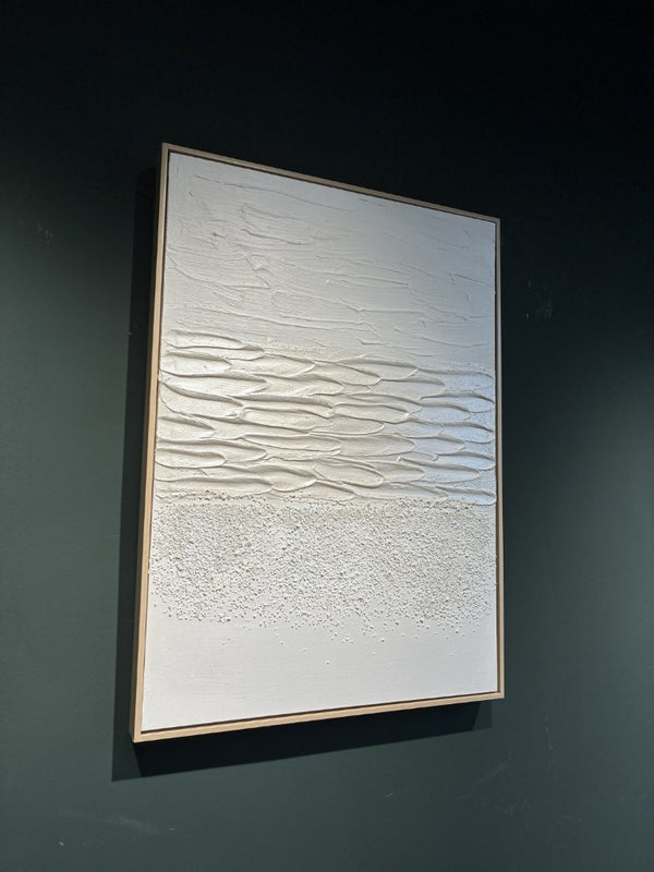 English Elm 20X28 Two Panel Sculptural Abstract Canvas Set with Stone Accents for Modern Walls W3374P517947
