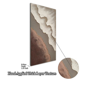 English Elm 20X40 Impasto Abstract Canvas Set of 2 Textured Gold Neutral Wall Art for Living Room W3374P517949