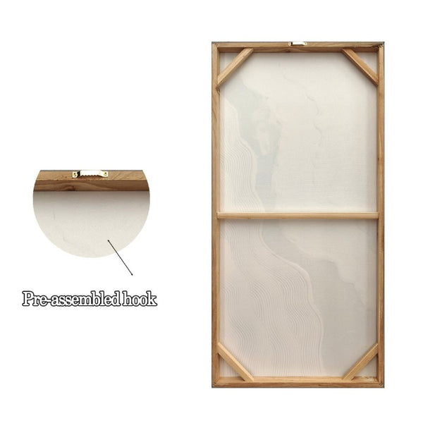 English Elm 20X40 Impasto Abstract Canvas Set of 2 Textured Gold Neutral Wall Art for Living Room W3374P517949