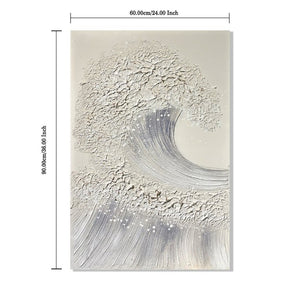 English Elm 24X36 Impasto Ocean Canvas Wall Art Set of 2 Coastal Panels with Gold Fleck Accents W3374P517951