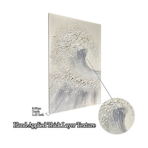 English Elm 24X36 Impasto Ocean Canvas Wall Art Set of 2 Coastal Panels with Gold Fleck Accents W3374P517951