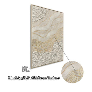 English Elm 24X36 Plaster Relief Diptych Canvas Set with Gold Accents for Modern Living Spaces W3374P517953