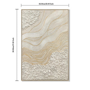English Elm 24X36 Plaster Relief Diptych Canvas Set with Gold Accents for Modern Living Spaces W3374P517953