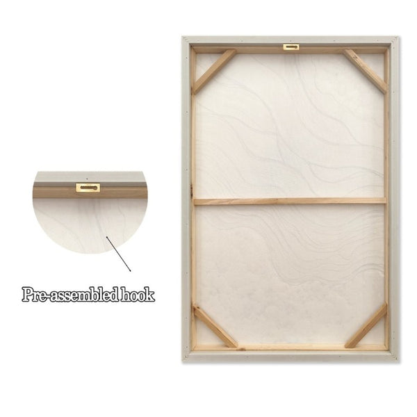 English Elm 24X36 Plaster Relief Diptych Canvas Set with Gold Accents for Modern Living Spaces W3374P517953