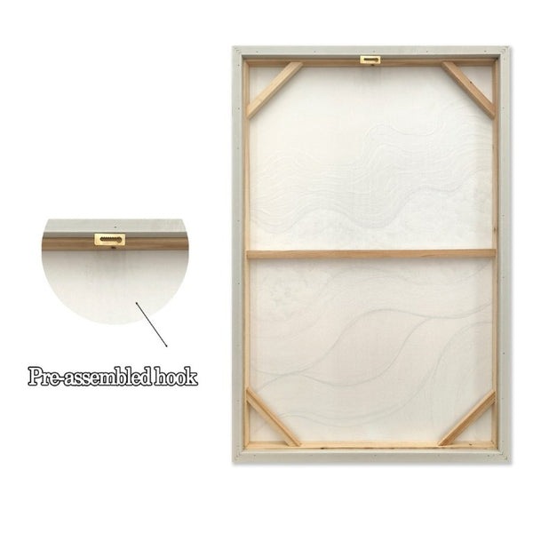 English Elm 24X36 Plaster Relief Diptych Canvas Set with Gold Accents for Modern Living Spaces W3374P517953