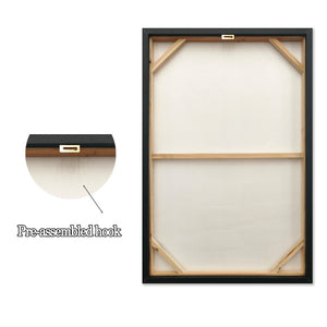 English Elm 24X36 Set of 2 Framed Impasto Abstract Canvas Art Wabi-Sabi Neutral Tones Ready Hang W3374P517954