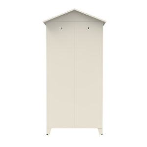 English Elm Spire79.1 Tall Steel Garage Storage Cabinet with Pegboard Shelves and Dual Hanging Rods W3387S00001