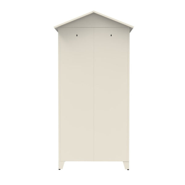 English Elm Spire79.1 Tall Steel Garage Storage Cabinet with Pegboard Shelves and Dual Hanging Rods W3387S00001