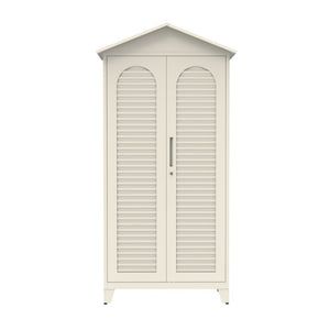 English Elm Spire79.1 Tall Steel Garage Storage Cabinet with Pegboard Shelves and Dual Hanging Rods W3387S00001