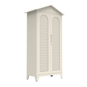 English Elm Spire79.1 Tall Steel Garage Storage Cabinet with Pegboard Shelves and Dual Hanging Rods W3387S00001