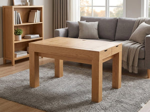 English Elm Gaming Table with Recessed Play Surface Led Lighting Drawers and Wood Grain Finish W3393P453908