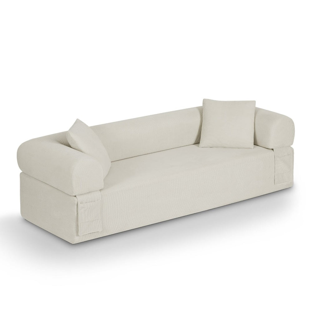 English Elm 3seater Cloud Couch Corduroy Sofa Pillow Soft Boneless Design for Apartment Lounging W3396P483190