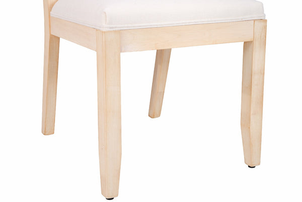 English Elm French Country Solid Wood Dining Chairs Woven Hemp Back Linen Seat Farmhouse Set Beige W3426P516832