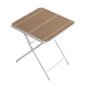English Elm Summer- 5 Piece Folding Outdoor Dining Set with Uv Resistant Pp Seats Metal Frame W3450S00126