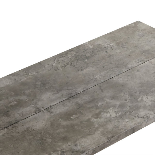 English Elm Modern Faux Micro Cement Rectangular Coffee Table Low Profile Slate Wabi Sabi Living Room W3456P498930