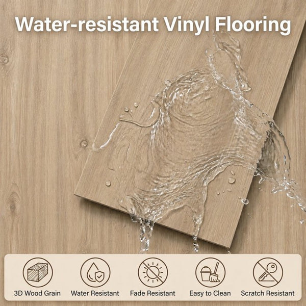 English Elm Peel and Stick Vinyl Plank Flooring Waterproof Wood Look Self Adhesive Diy Floor Tiles Grey Ash W347P507552