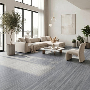 English Elm Peel and Stick Vinyl Plank Flooring Waterproof Wood Look Self Adhesive Diy Floor Tiles Dark Grey W347P507553