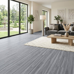 English Elm Peel and Stick Vinyl Plank Flooring Waterproof Wood Look Self Adhesive Diy Floor Tiles Dark Grey W347P507553