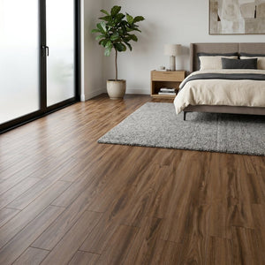 English Elm Peel and Stick Vinyl Plank Flooring Waterproof Wood Look Self Adhesive Diy Floor Tiles Brown W347P507554