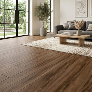 English Elm Peel and Stick Vinyl Plank Flooring Waterproof Wood Look Self Adhesive Diy Floor Tiles Brown W347P507554