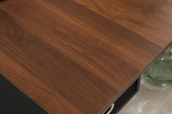 English Elm Computer Desk 63 Inch Rustic Brown Steel Frame Home Office Gaming Writing Table W347P509798