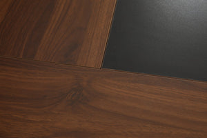 English Elm Computer Desk 63 Inch Rustic Brown Steel Frame Home Office Gaming Writing Table W347P509798