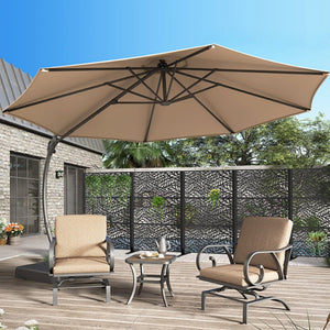 English Elm Metal Geometric Lattice Privacy Screen Freestanding Galvanized Steel Outdoor Patio Divider Panel Black - A W347P528024