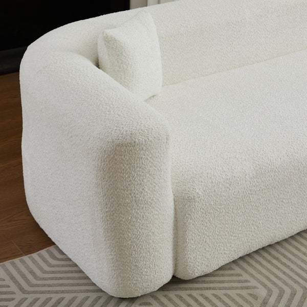 English Elm Video]109.4 Chenille Cloud Sectional Curved Modular Couch for Modern Living Rooms W3505S00080