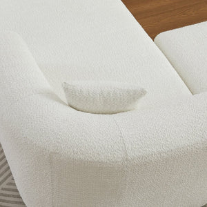 English Elm Video]109.4 Chenille Cloud Sectional Curved Modular Couch for Modern Living Rooms W3505S00080