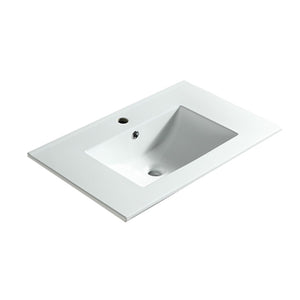 English Elm 120 Ceramic Basin Large Format Glossy Cupc Certified Modern Bathroom Sink Wide Rim W3520P420805