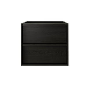 English Elm 24 Inch Floating Bathroom Vanity Cabinet with Two Drawers Moisture Resistant Wall Mount W3520P481430