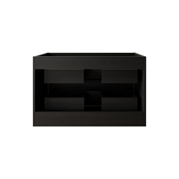 English Elm 36 Inch Floating Wall Mounted Bathroom Vanity with Two Drawers Modern Storage Cabinet W3520P481437