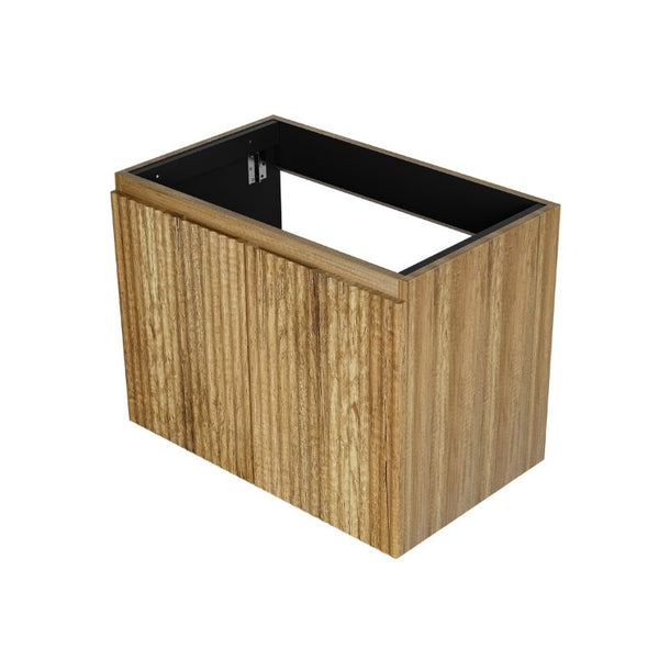 English Elm 30 Inch Wall Mounted Foldable Bathroom Storage Cabinet with Warm Matte Wood Finish Golden Oak W3520P500495